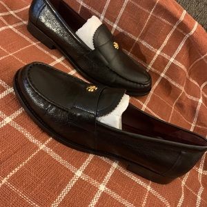 Black Tory Burch Goat leather loafers